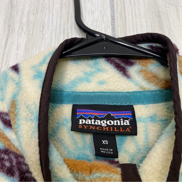 Patagonia Synchilla Snap-T Fleece Sweater Harvest Moon Owl size XS Extra Small - Picture 11 of 15